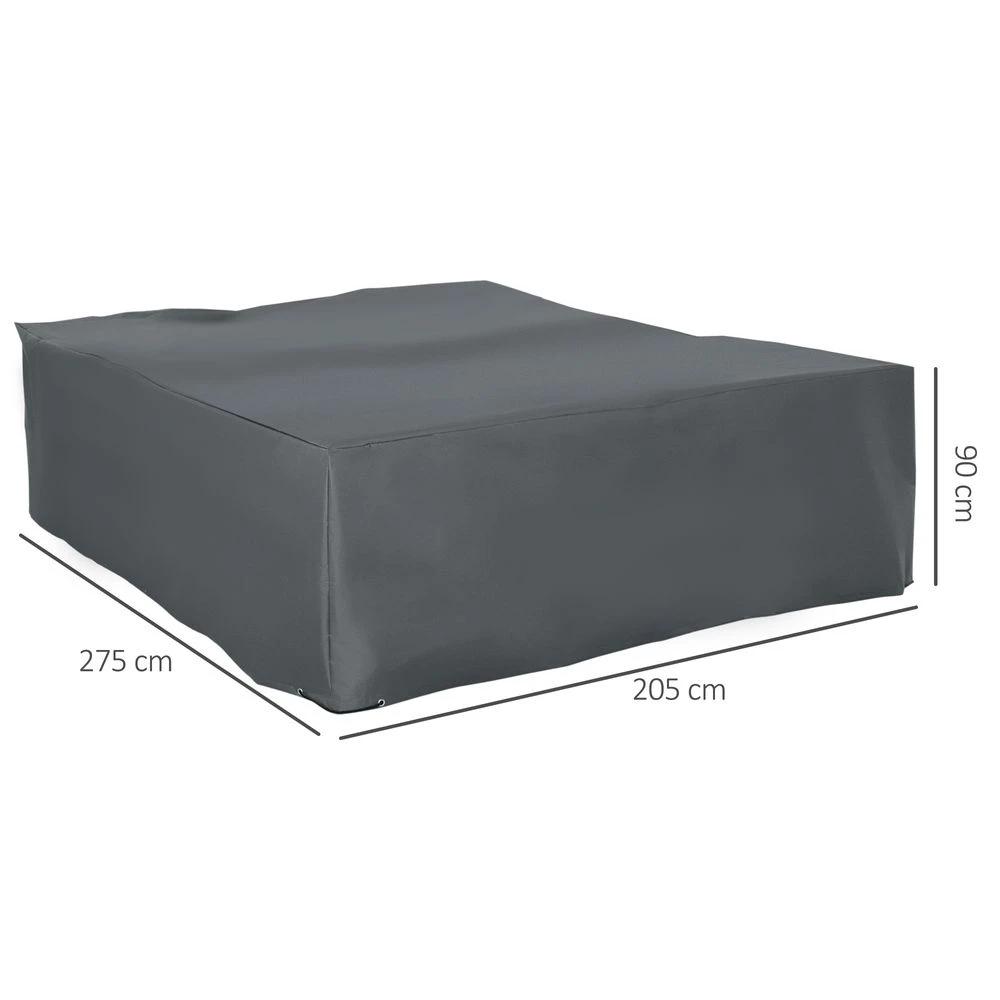 275x205cm Garden Furniture Cover Water UV Resistant Oxford Fabric by Outsunny