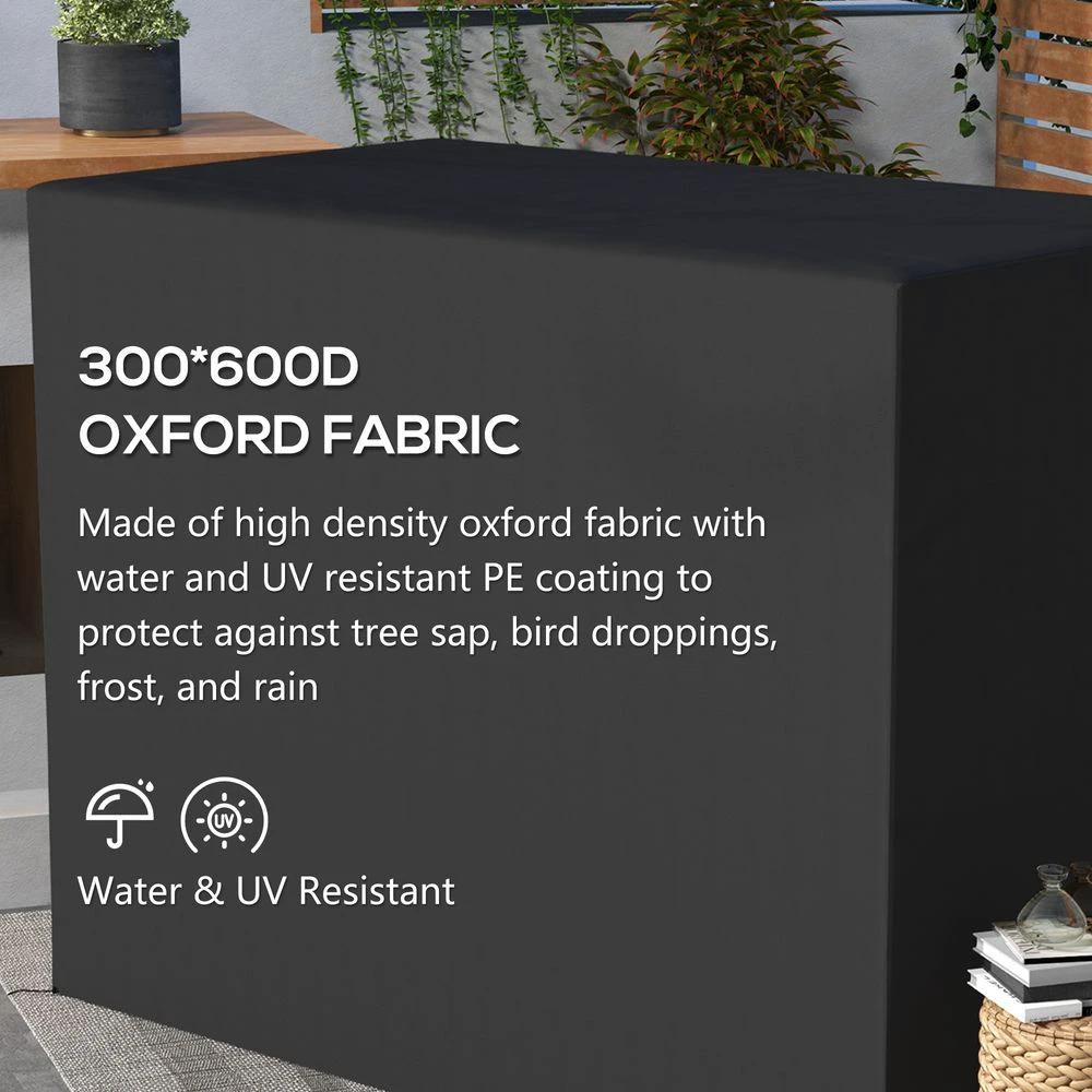 Outsunny 240x133cm 3-Seat Outdoor Garden Swing Chair Cover Water UV Resistant by Outsunny