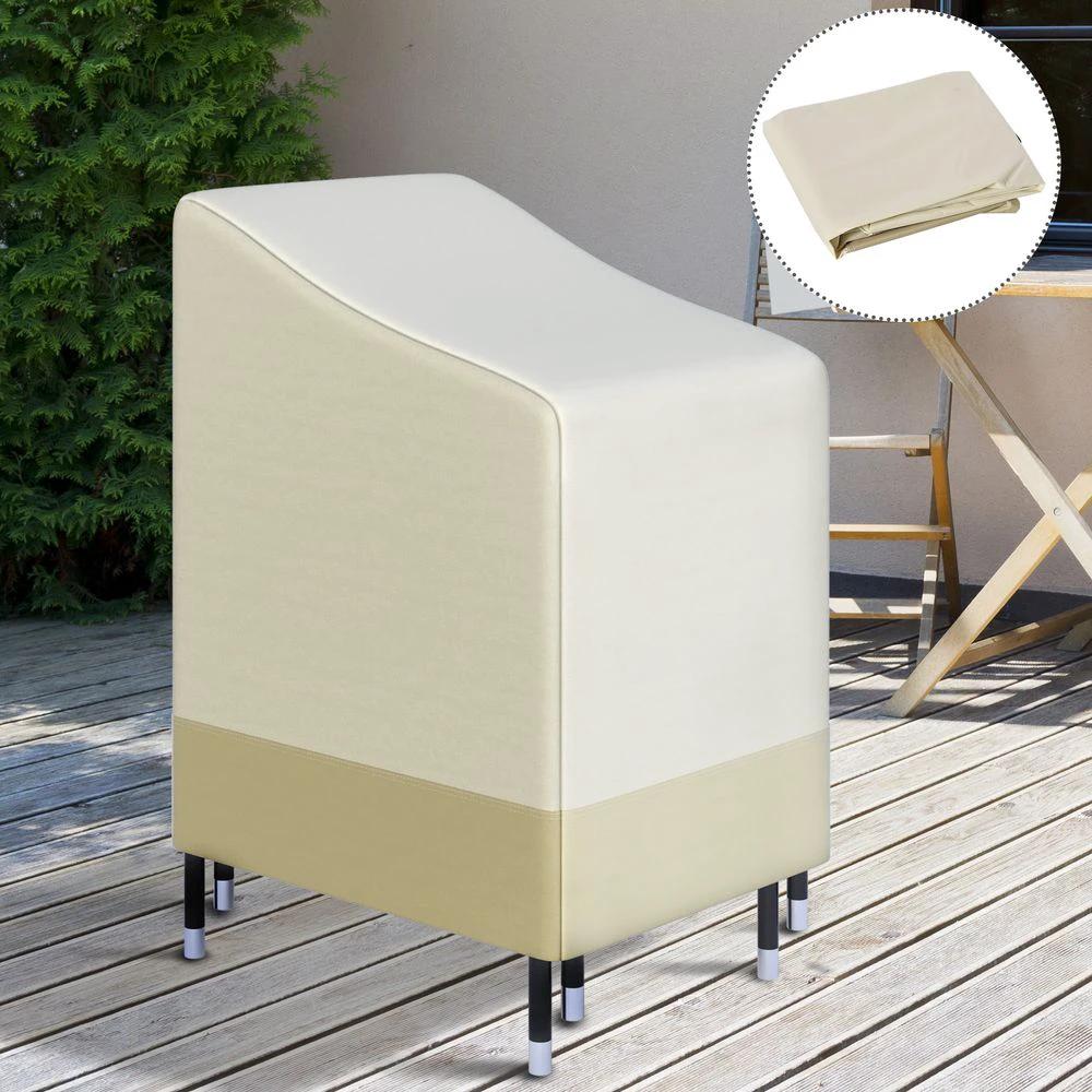 Outsunny Waterproof Garden Wicker Chairs Cover Patio Seat Protector L70*W90*H115cm - Uncategorized Cover