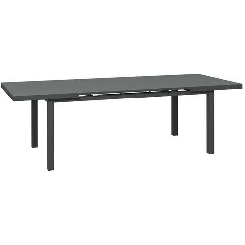 Outsunny Outsunny Extending Garden Table Outdoor for 6-8 People, Aluminium Frame -