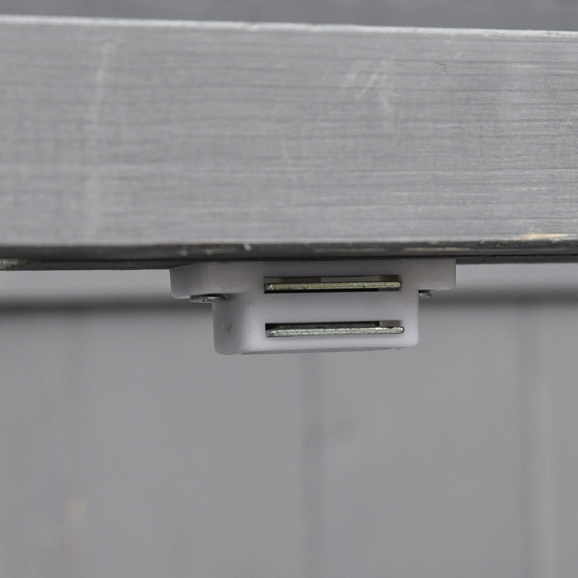 Outsunny 74x43x88cm Garden Shed Storage Wooden Chest Double Doors Shelf Hinged Roof - Garden Shed