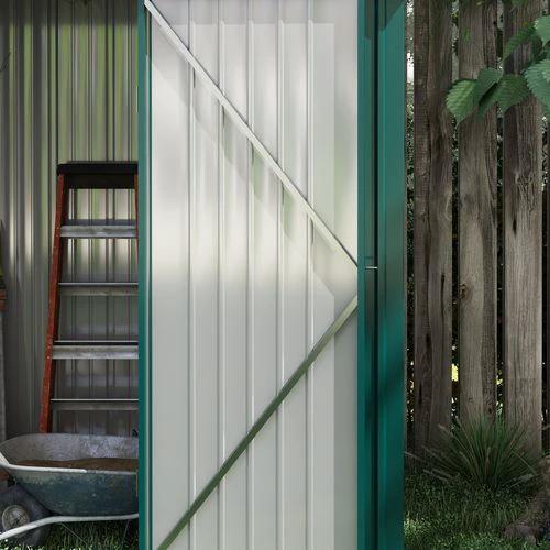 Outsunny Outsunny Outdoor Storage Shed Steel Garden Shed w/ Lockable Door for Garden - Garden Shed
