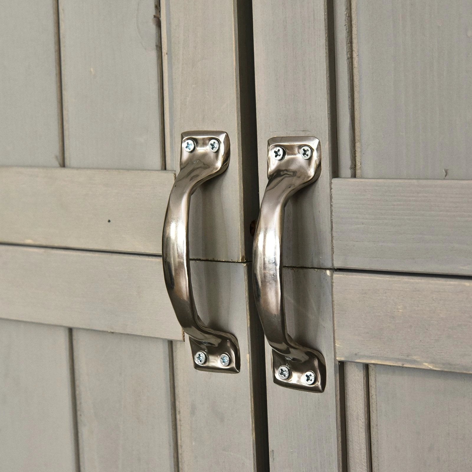 Garden Shed W/Double Door, Pine Wood, 127.5Lx50Wx164H cm by Outsunny