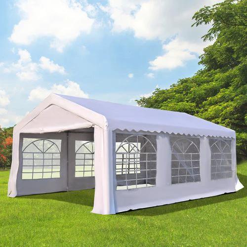 Outsunny Gazebo Marquee Party Tent, Steel Frame-White - Gazebos