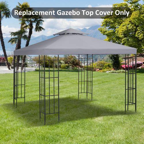 Outsunny 3 x 3(m) Gazebo Canopy Roof Top Replacement Cover Spare Part - Gazebos
