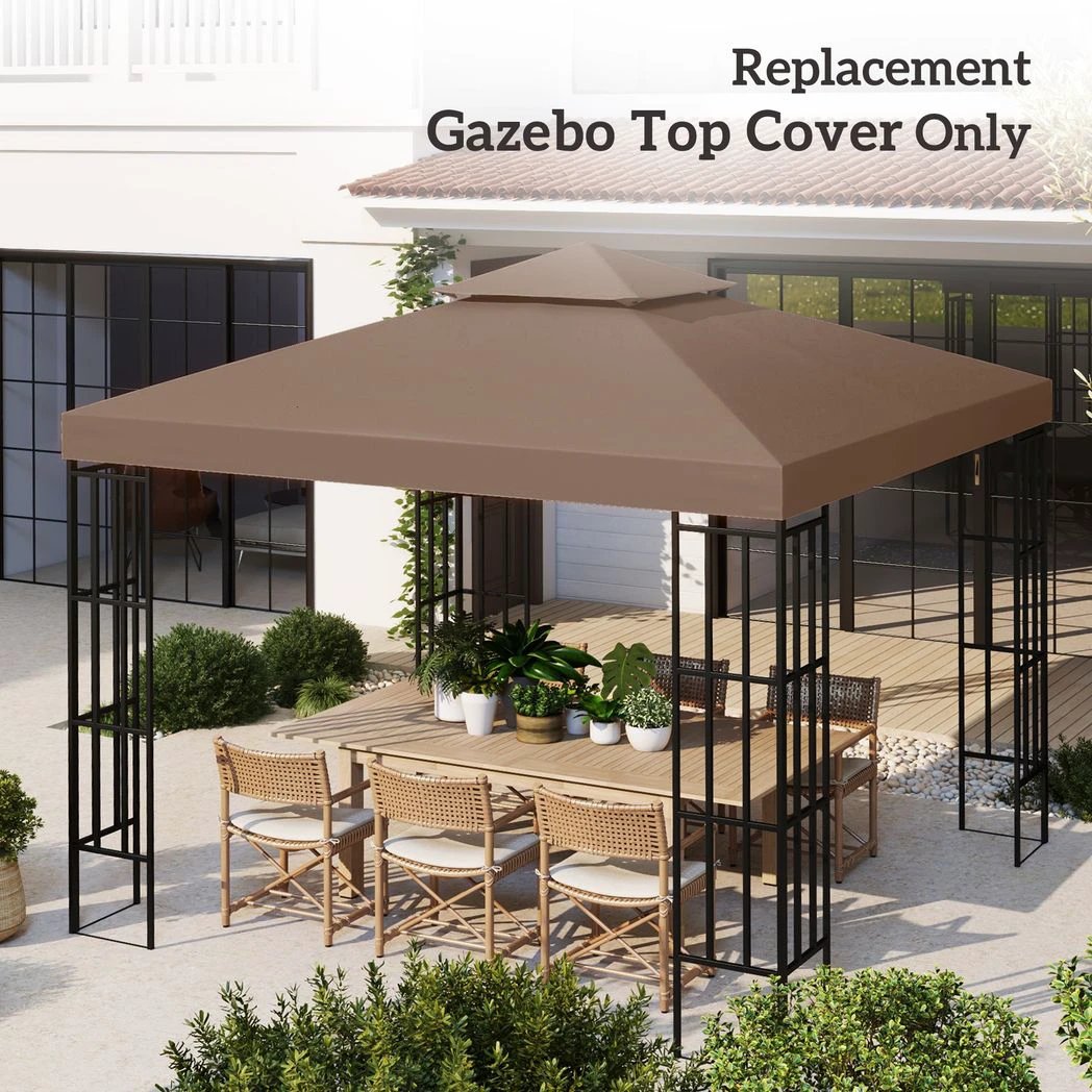 3 x 3(m) Gazebo Canopy Roof Top Replacement Cover Spare Part by Outsunny