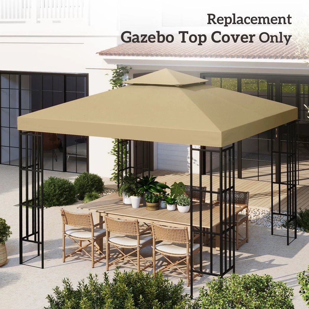 3 x 3(m) Gazebo Canopy Roof Top Replacement Cover Spare Part by Outsunny