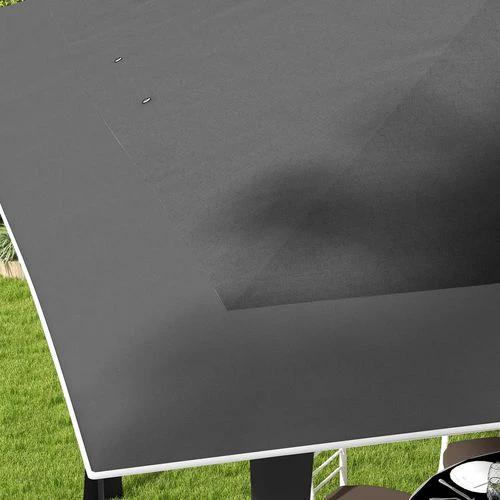 Outsunny 4 x 4m Outdoor Pop-Up Canopy Tent Gazebo Adjustable Legs Bag Dark Grey by Outsunny