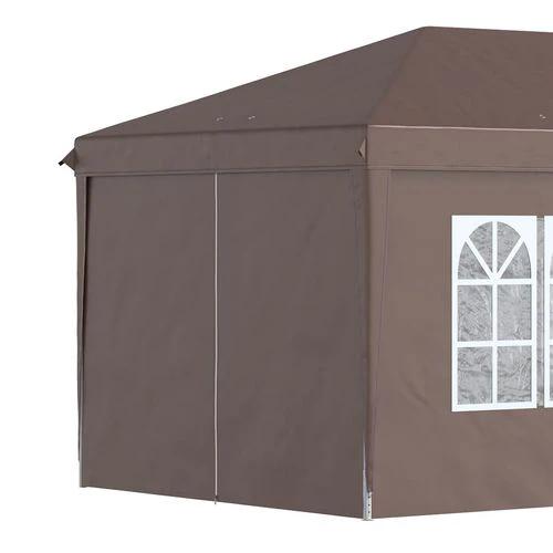 3 x 6m Pop Up Gazebo Height Adjustable Party Tent w/ Storage Bag Black by Outsunny