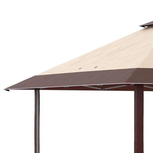 4 x 4m Outdoor Pop-Up Canopy Tent Gazebo Adjustable Legs Bag Coffee by Outsunny