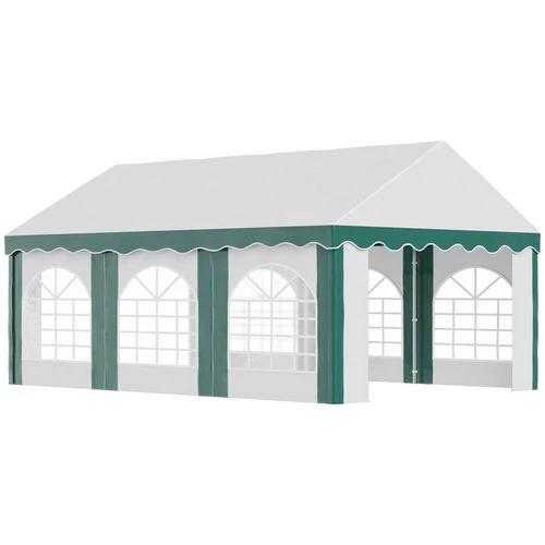 6 x 4m Marquee Gazebo, Party Tent with Double Doors for Wedding and Events by Outsunny