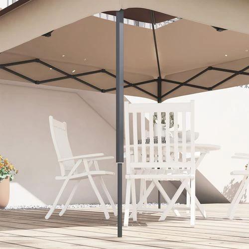 Outsunny Outsunny 3.25mx3.25m 2-Tier Gazebo Cover Replacement, 30+ UV Protection, Beige - Gazebos