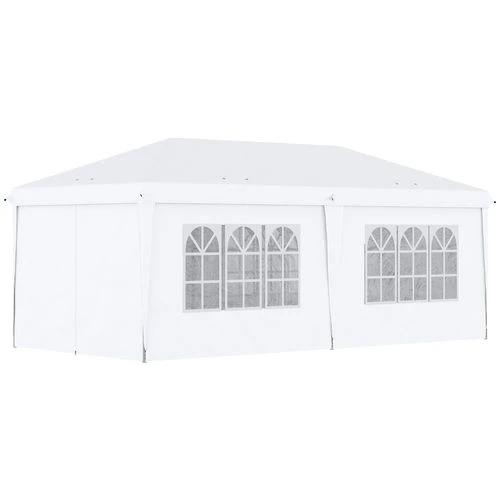 Outsunny Outsunny 3 x 6m Pop Up Gazebo Height Adjustable Party Tent w/ Storage Bag Black - Gazebos