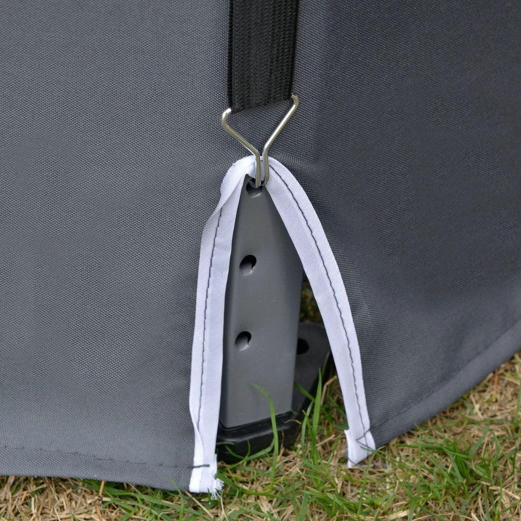 Outsunny 3.2m Pop Up Gazebo Hexagonal Tent Sun Protection with Mesh Sidewalls, Handy Bag - Uncategorized Gazebos
