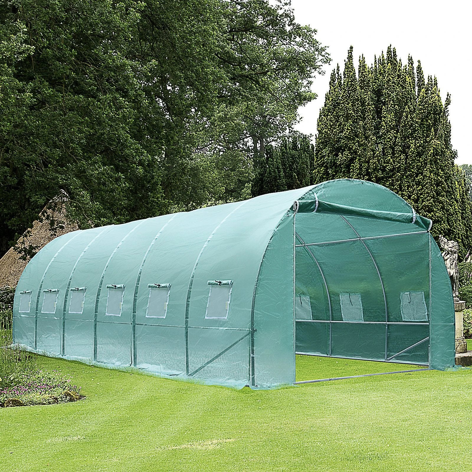 Walk-in Greenhouse Tunnel Round Gardening by Outsunny