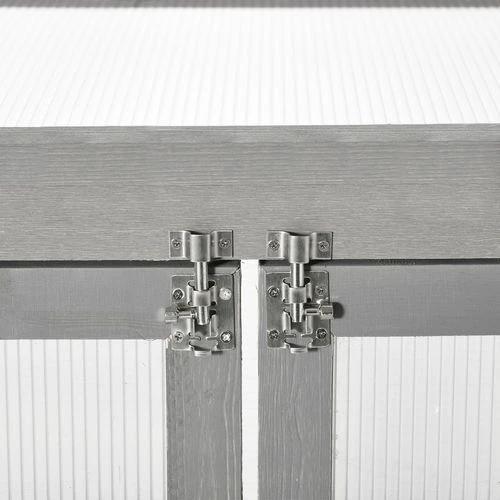 3-tier Wood Greenhouse Plant Storage Shelf Garden Cold Frame Grow House by Outsunny
