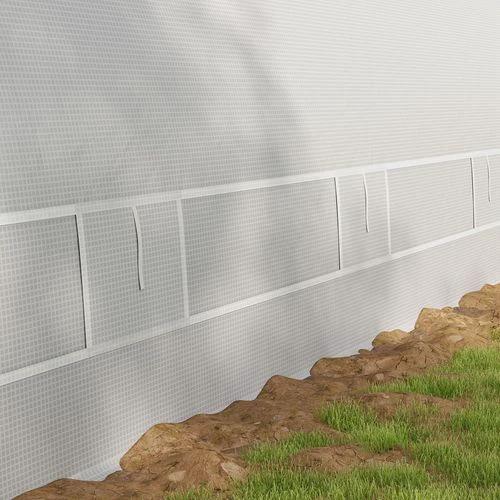 Outsunny 6 x 3(m) Upgraded Polytunnel Greenhouse w/ Mesh Door & Windows, 15 Plant Labels - Greenhouse