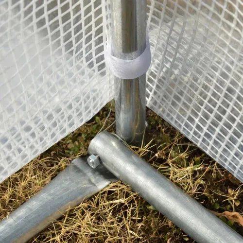 6 x 3 x 2 m Polytunnel Greenhouse Pollytunnel Tent w/ Steel Frame White by Outsunny