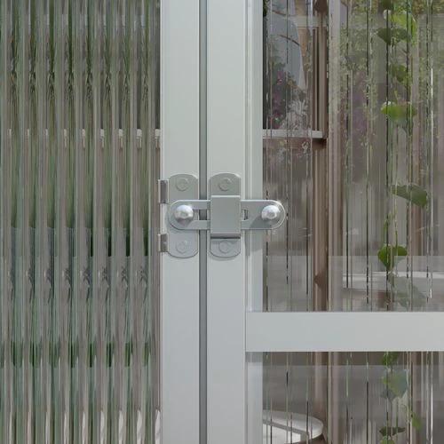 Outsunny Outsunny 10x6ft Aluminium Greenhouse with/ Door Window Galvanised Base PC Panel - Greenhouse
