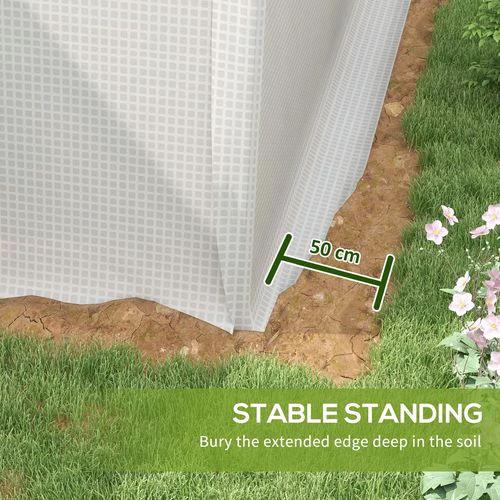 Outsunny Outsunny 4 x 3 x 2m Polytunnel Greenhouse with Door, UV-resistant PE Cover - Greenhouse