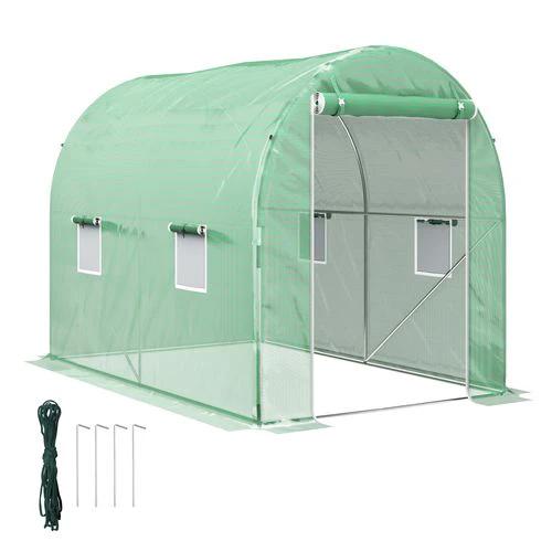 Outsunny Greenhouse Polytunnel Walk-in Grow Plant Steel 3 x 2 m Outdoor by Outsunny
