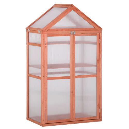 Garden Polycarbonate Cold Frame Greenhouse Grow House Flower Vegetable Plants by Outsunny