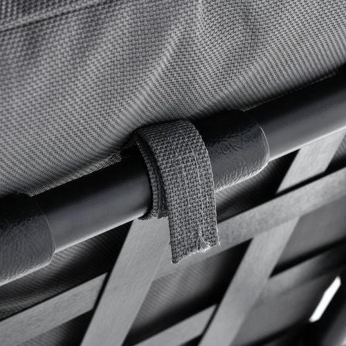 Outsunny 3 Seater Swing Chairs Thick Padded Seat Hammock Canopy Bench Bed - Grey - Hammocks