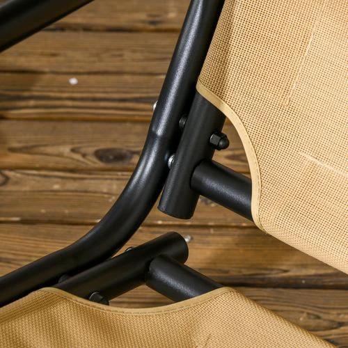 Outsunny Outsunny 2 Seater Garden Outdoor Swing Chair Hammock with Adjustable Canopy - Hammocks