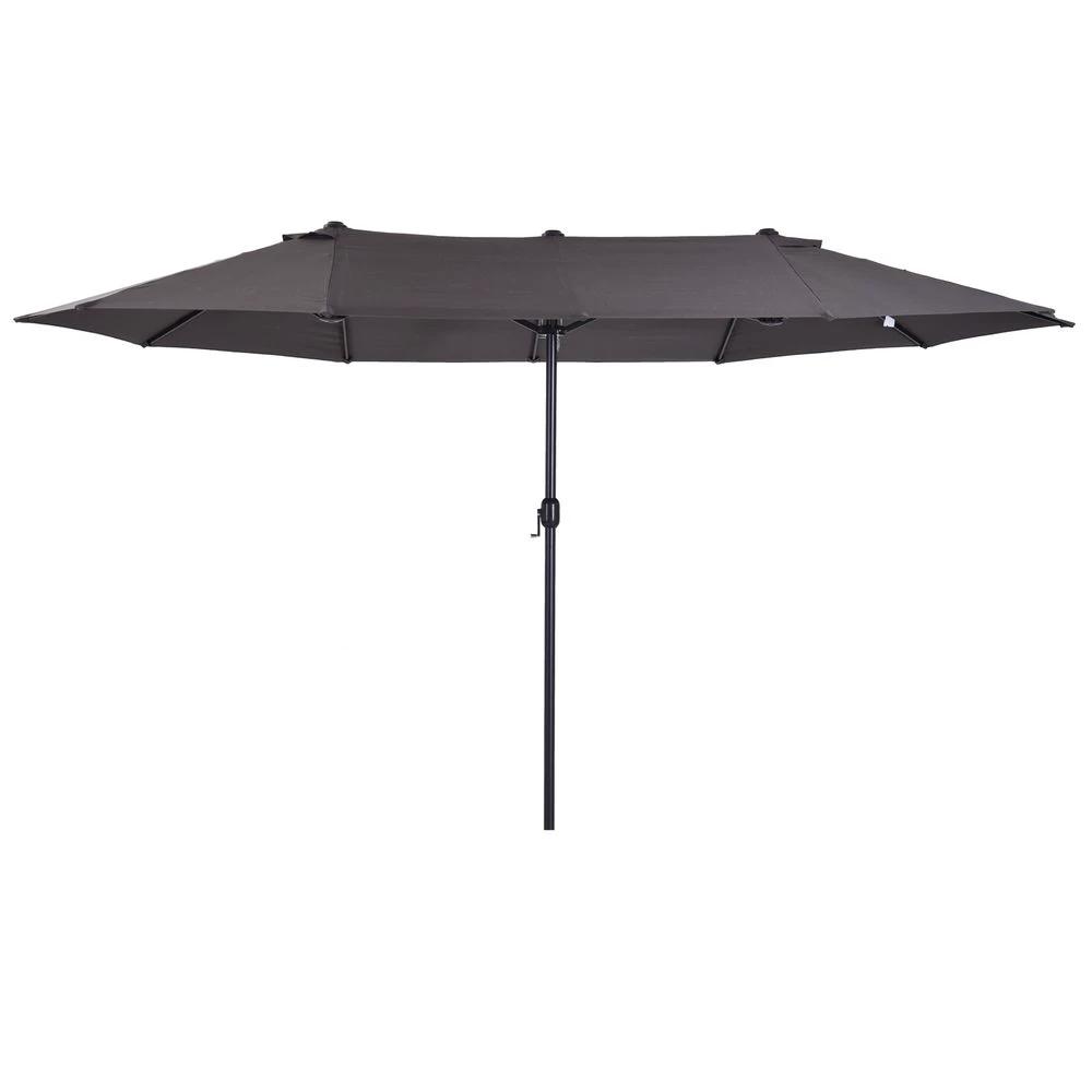 4.6m Double-Sided Patio Parasol Sun Umbrella by Outsunny