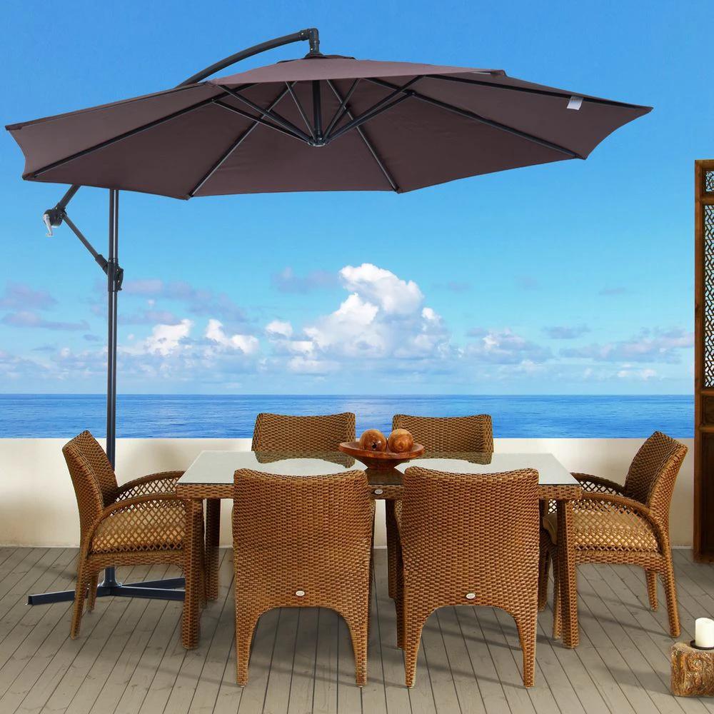 Outsunny 3m Garden Parasol Sun Shade Umbrella - Uncategorized Parasol