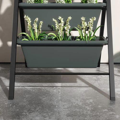 Outsunny Outsunny Indoor Outdoor Vertical Raised Garden Bed with 5 Removable Tray - Raised Beds