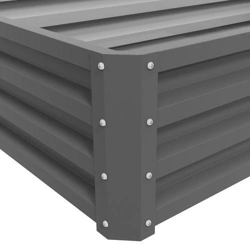Outsunny Outsunny Raised Garden Bed Elevated Planter Box for Flowers Light Grey - Raised Beds