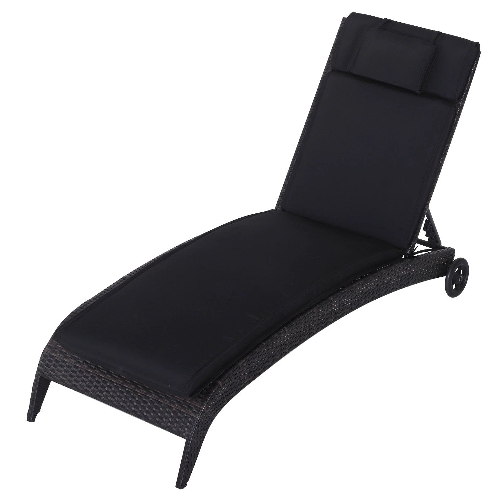 Outsunny Garden Sun Lounger Chair Cushion Reclining Relaxer - Uncategorized Sun Lounger