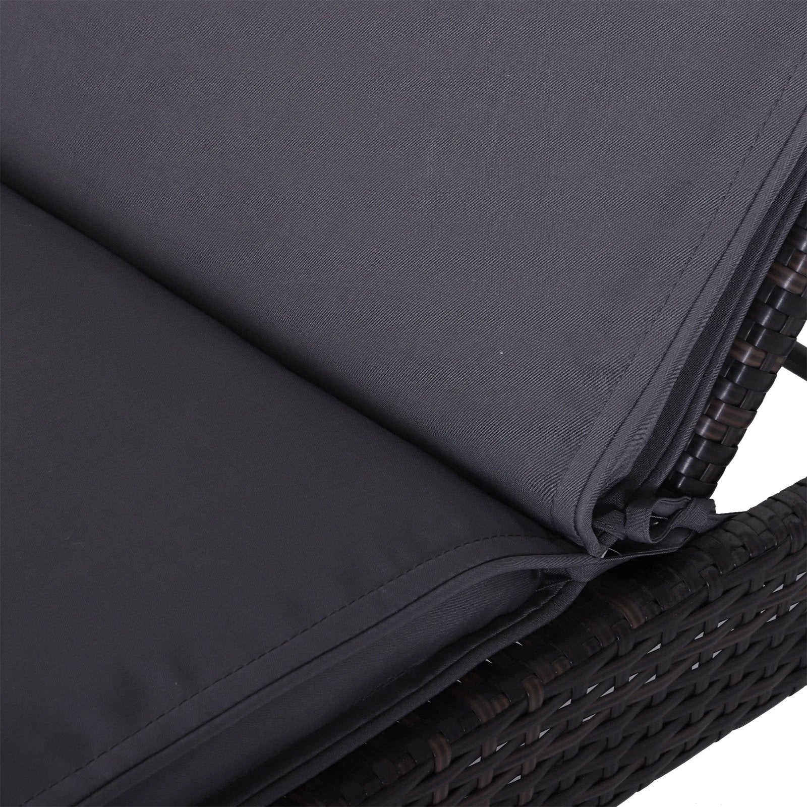 Garden Sun Lounger Chair Cushion Reclining Relaxer by Outsunny