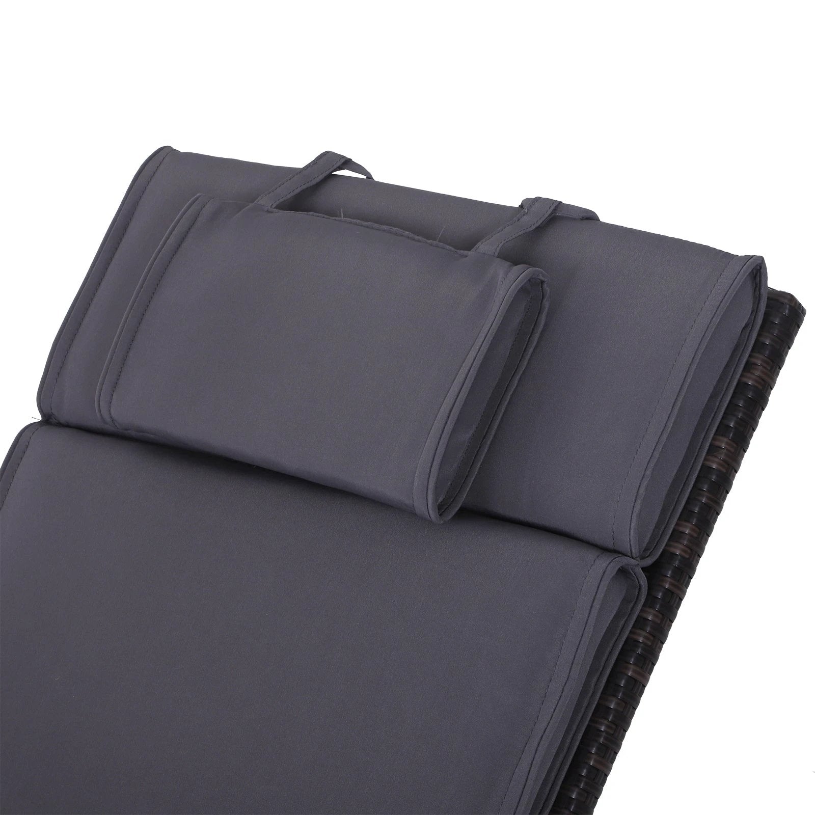 Garden Sun Lounger Chair Cushion Reclining Relaxer by Outsunny