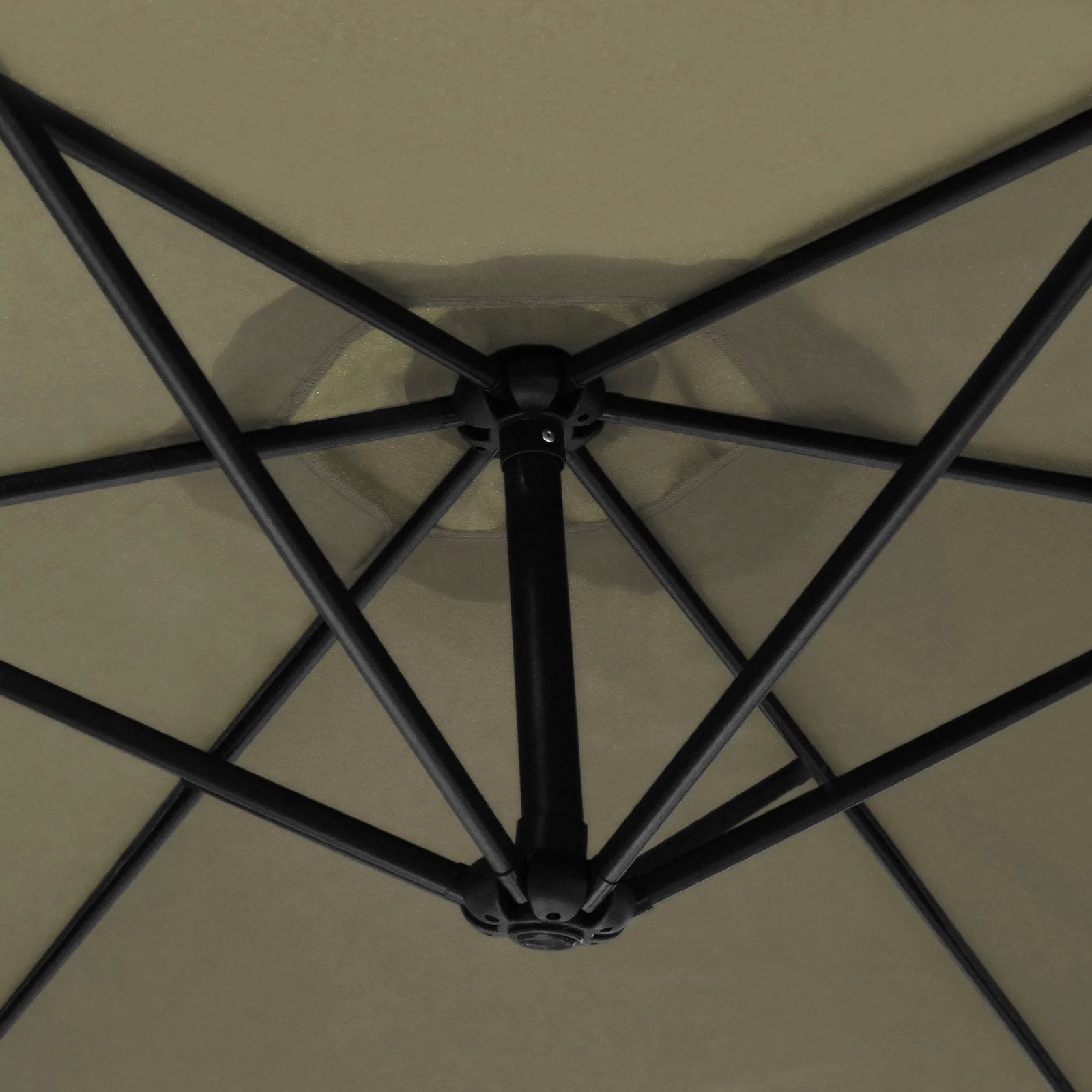 Beige Cantilever Parasol 2.5m Crank Garden by Monster Shop