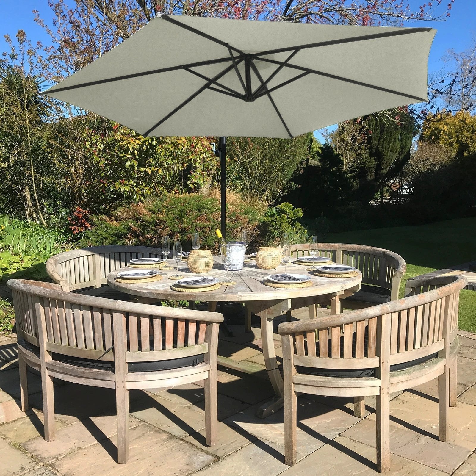 Cream Cantilever Parasol Crank UV 160g by Monster Shop