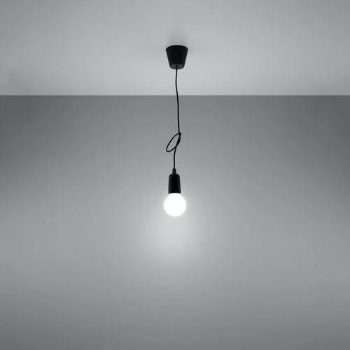 Sollux Lighting Pendant lamp PVC Diego modern Design E27 - Pendant Lights