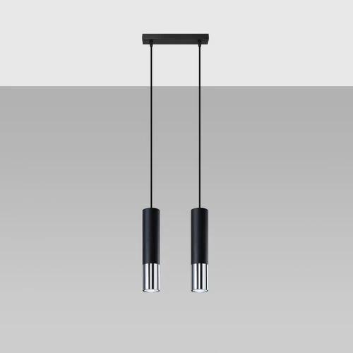 Pendant lamp steel Loopez modern Design GU10 by Sollux Lighting
