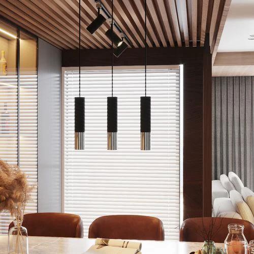 Sollux Lighting Pendant lamp steel Loopez modern Design GU10 - Pendant Lights