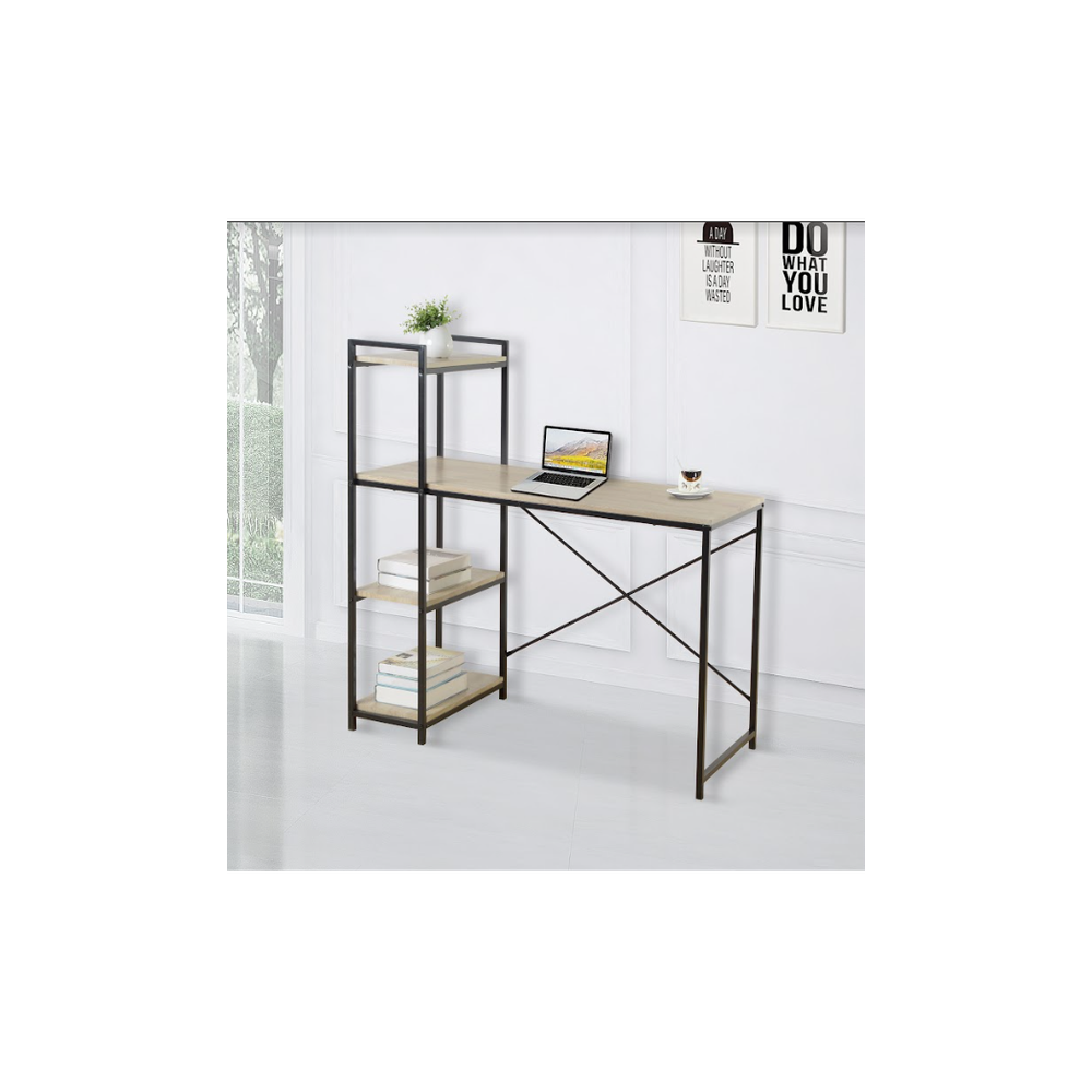 Home Study Desk with Both Side Shelf- TAVOLO by Tavolo