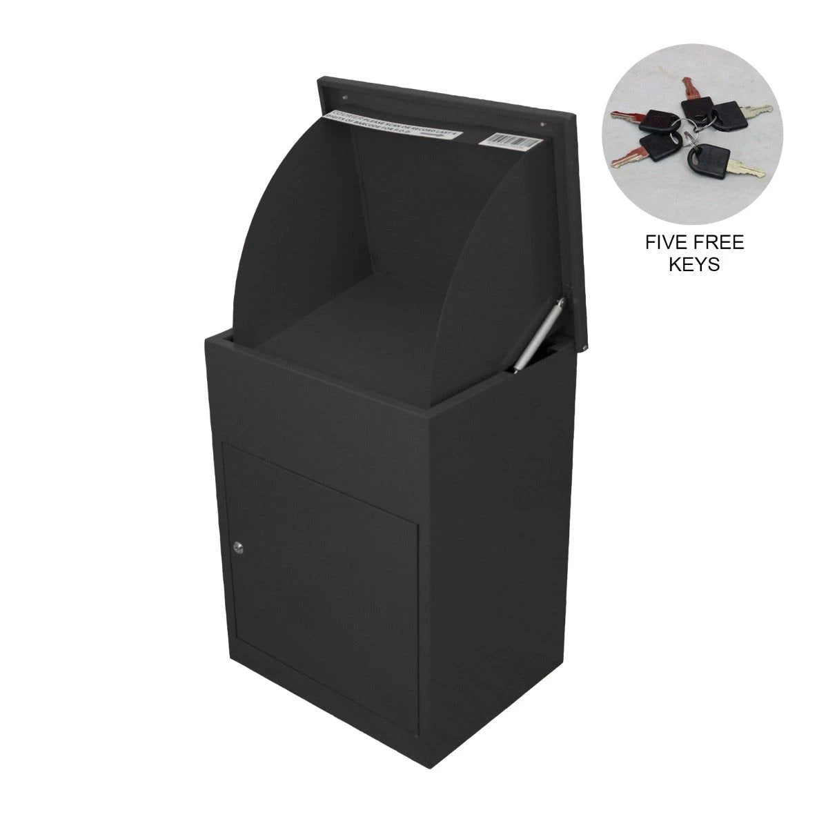 Monster Shop Black Parcel Post Box -
