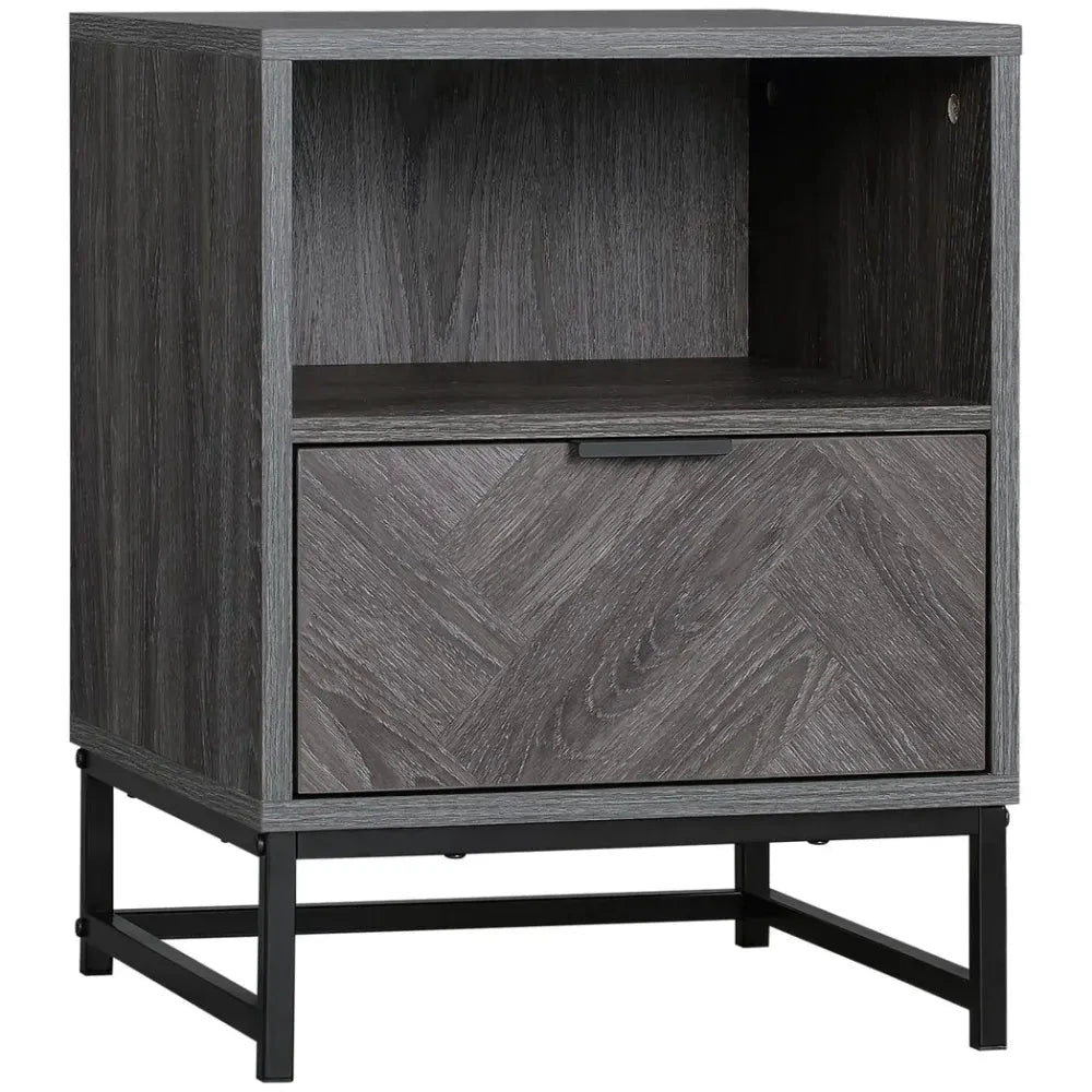 Nightstand, Bedside Table with Drawer and Shelf End Table Living Room, Bedroom by Unbranded