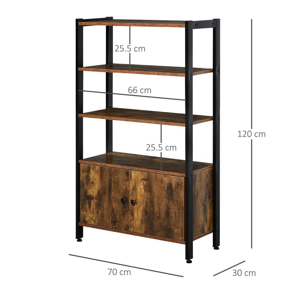 Multifunctional Bookshelf Storage Cabinet Bookcase Shelves & Cupboard by Unbranded