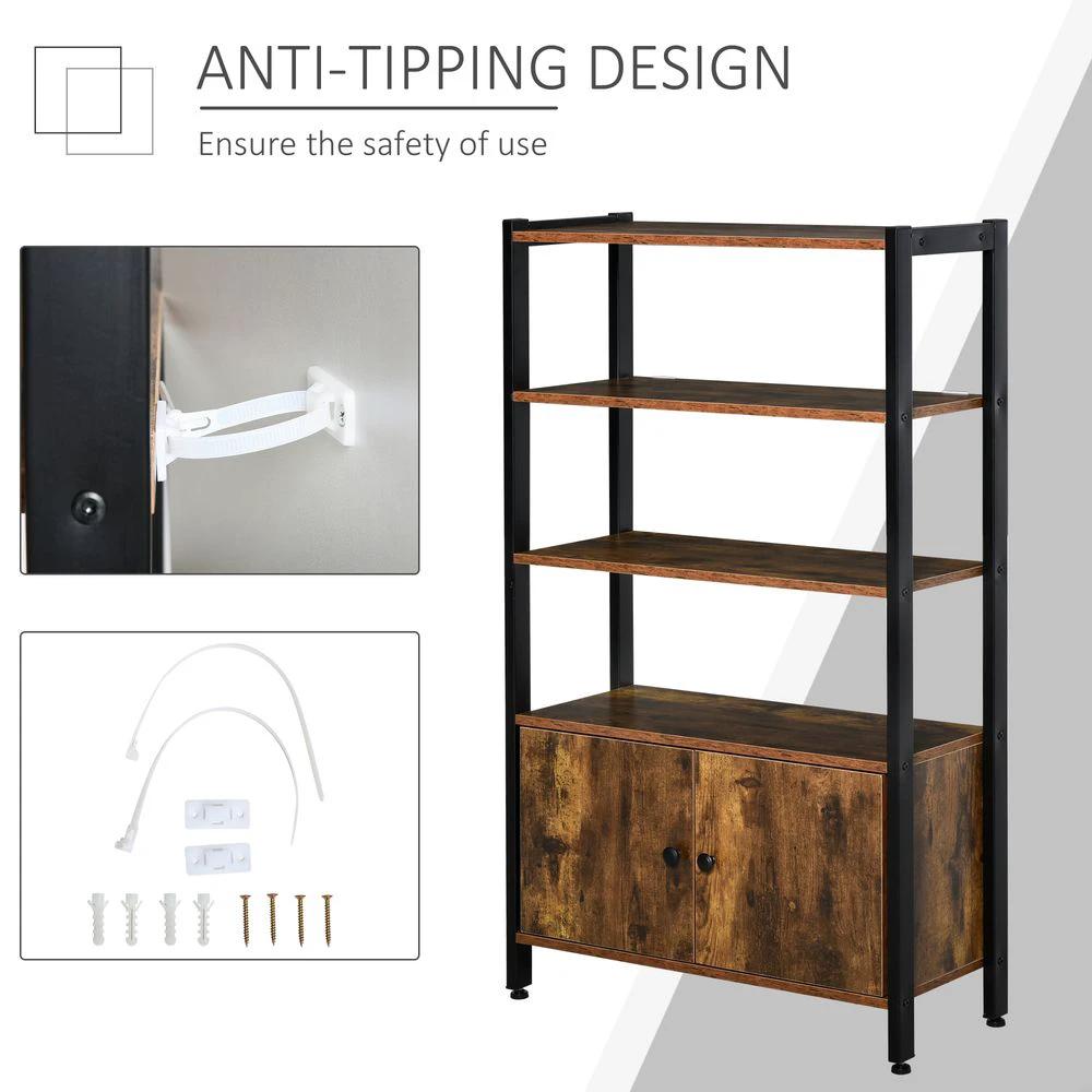 Multifunctional Bookshelf Storage Cabinet Bookcase Shelves & Cupboard by Unbranded