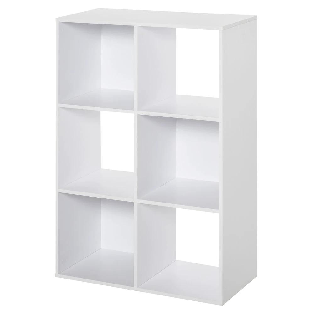 Unbranded Storage Cabinet Bookcase 6 Cube Organiser Shelves White - Uncategorized Bookcase