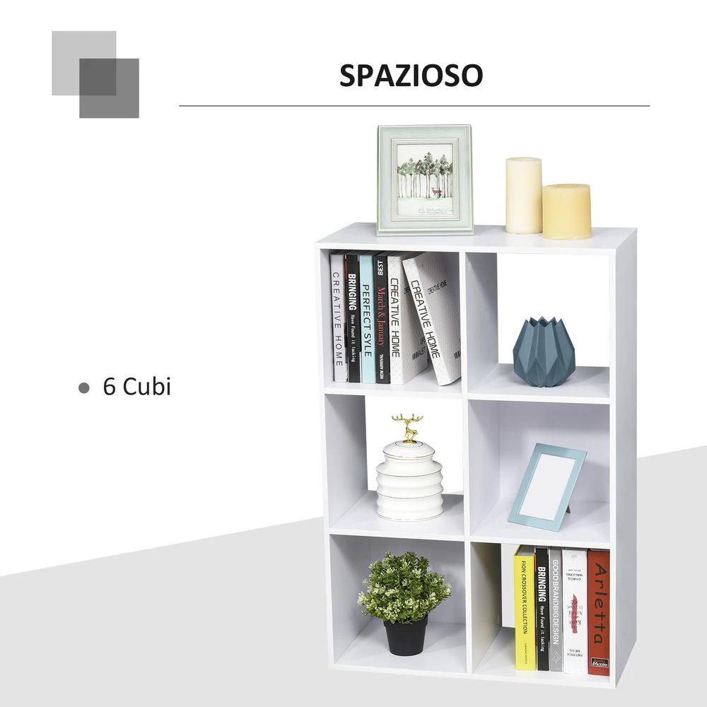 Unbranded Storage Cabinet Bookcase 6 Cube Organiser Shelves White - Uncategorized Bookcase