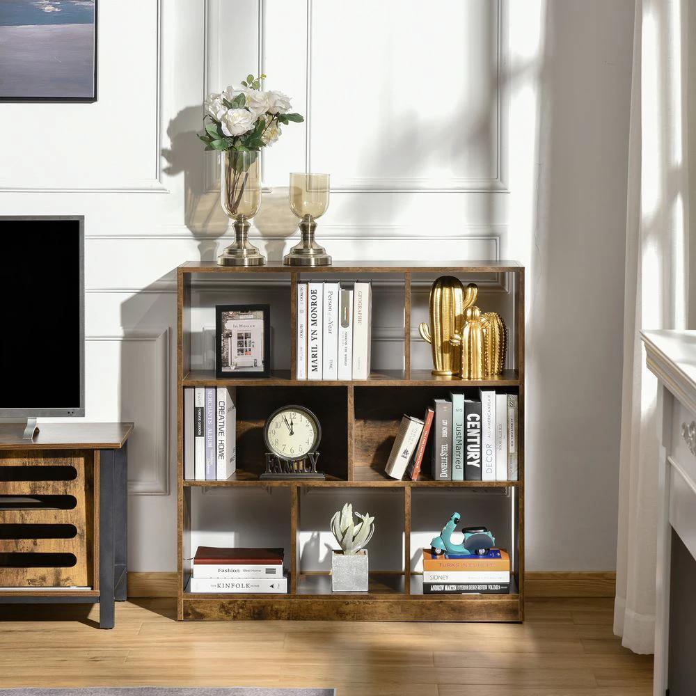 Storage Shelf 3-Tier Bookcase Display Rack Organizer for Office