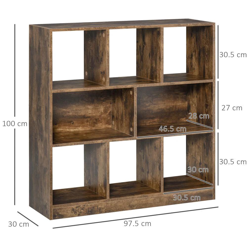 Storage Shelf 3-Tier Bookcase Display Rack Organizer for Office