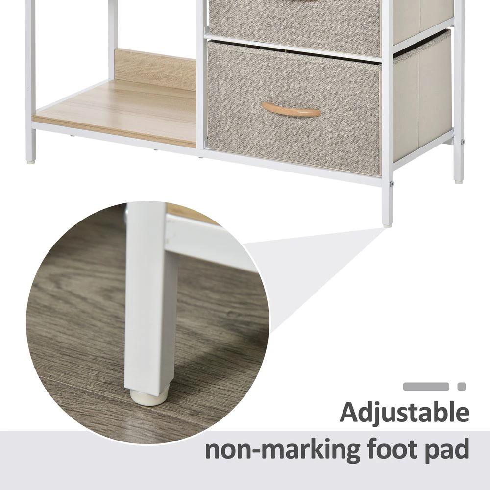 Unbranded Chest Dresser with 3 Drawers Storage Cabinet Organizer, Beige - Chest of Drawers